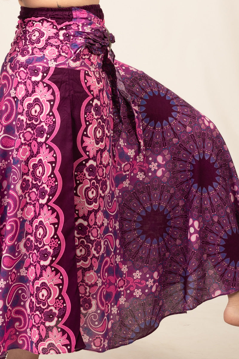 Mandala Paisley Purple Meadow Curved Hame