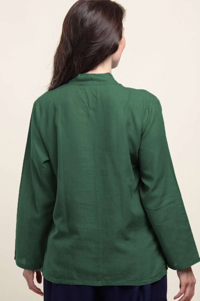 Namaste Forest Green Traditional Joogapaita - Berry Piper