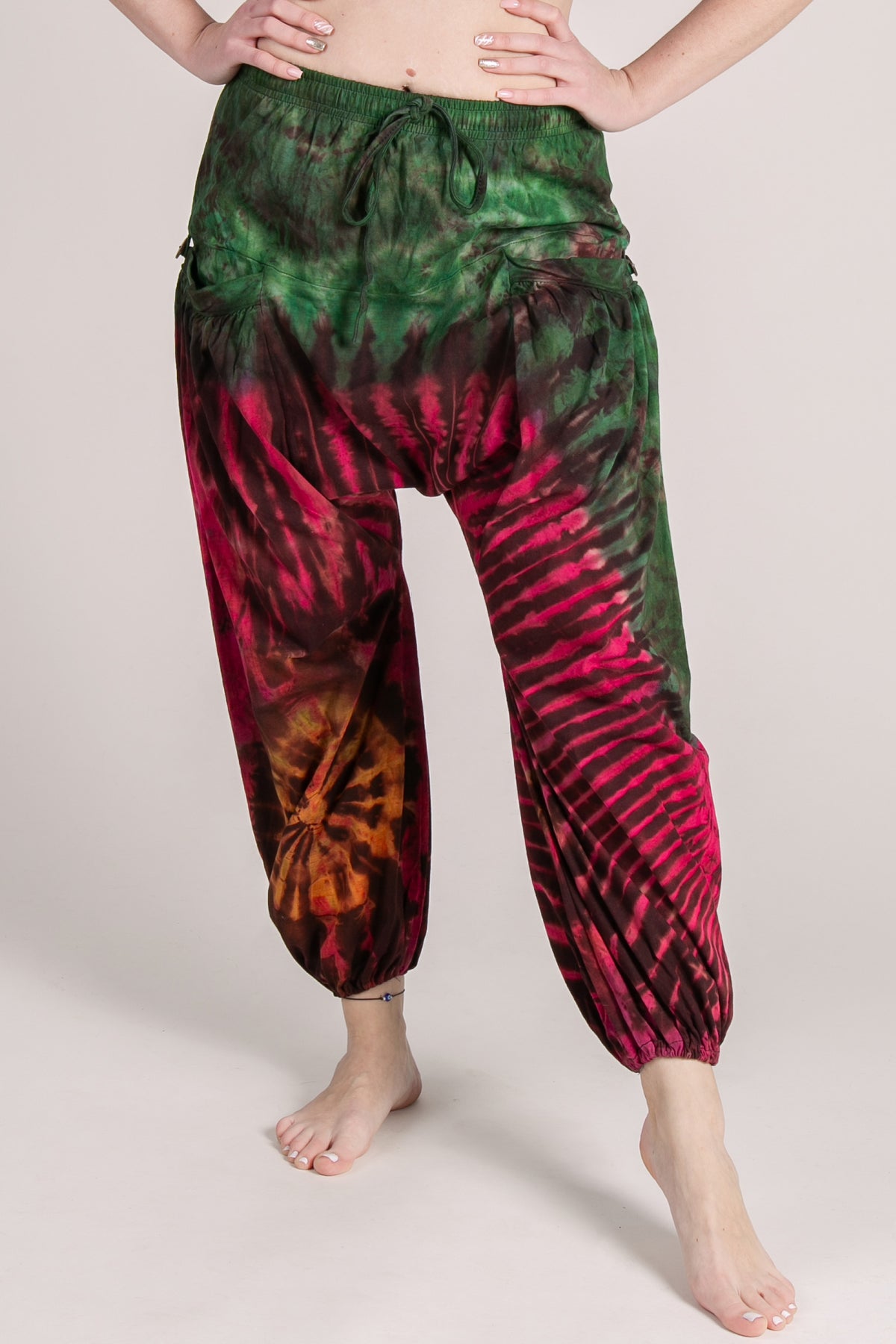 Jungle Burst Sunset Artisan Haaremihousut - Berry Piper