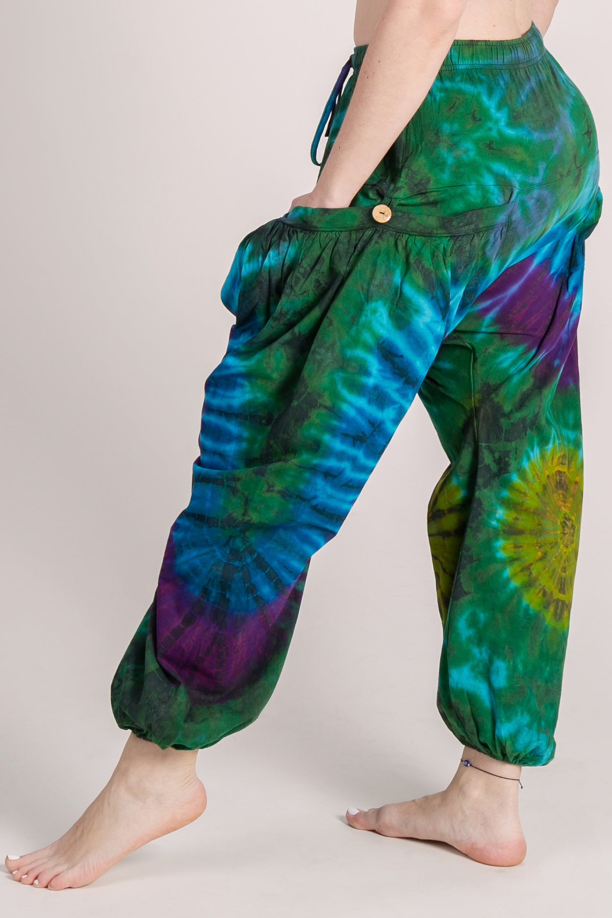 Jungle Burst Teal Glow Artisan Haaremihousut - Berry Piper