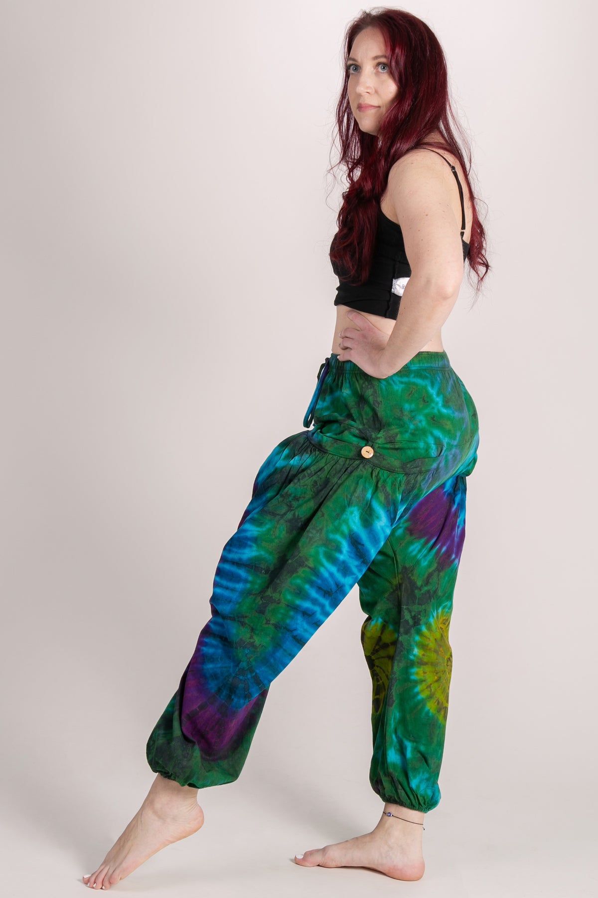 Jungle Burst Teal Glow Artisan Haaremihousut - Berry Piper