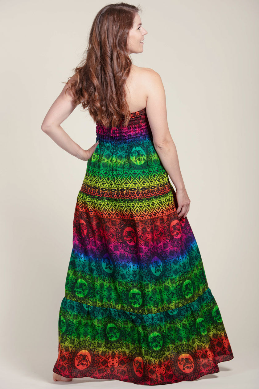 Rainbow Elephant Artisan Bandeau Maksimekko - Berry Piper