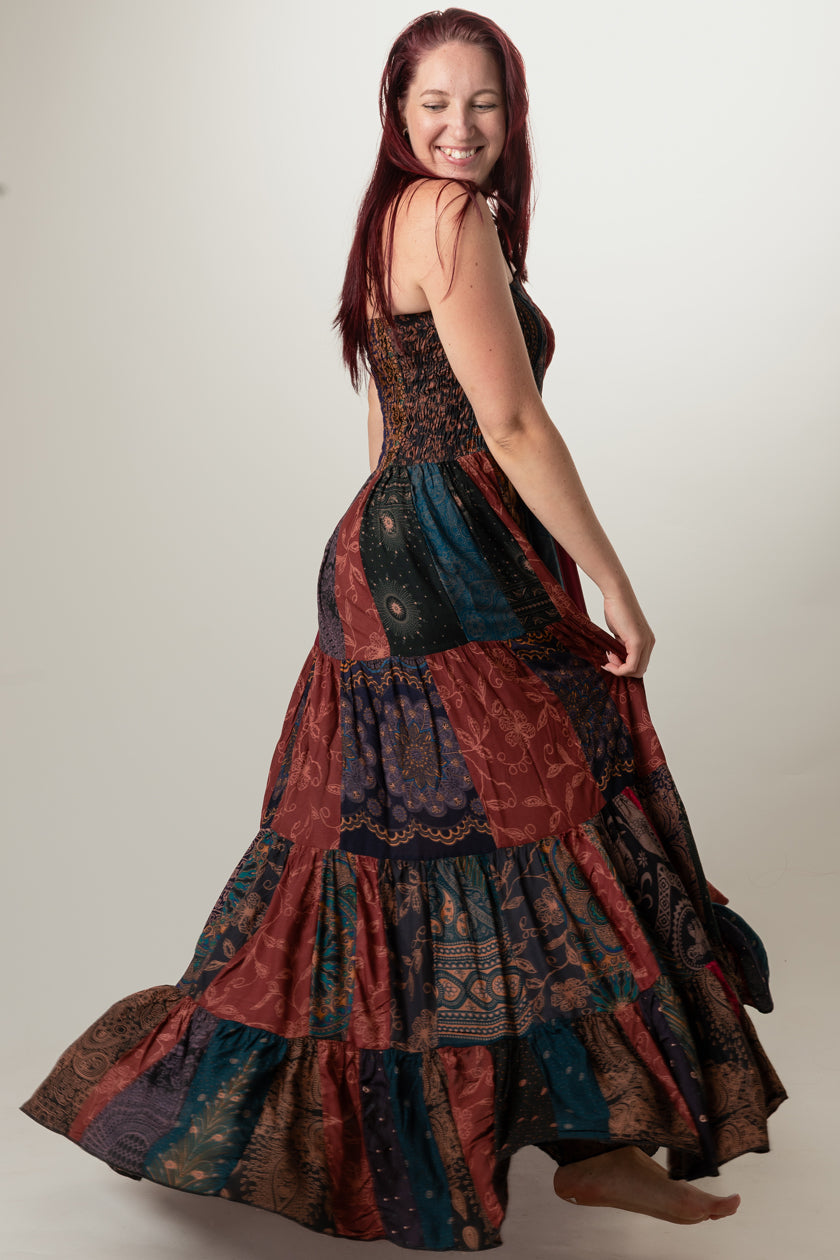 Surplus Bohemian Orange Artisan Bandeau Maksimekko - Berry Piper