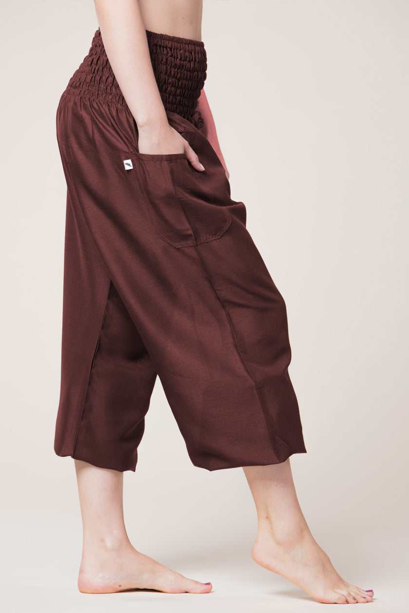 Boho Royal Brown Artisan Haaremihousut - Berry Piper