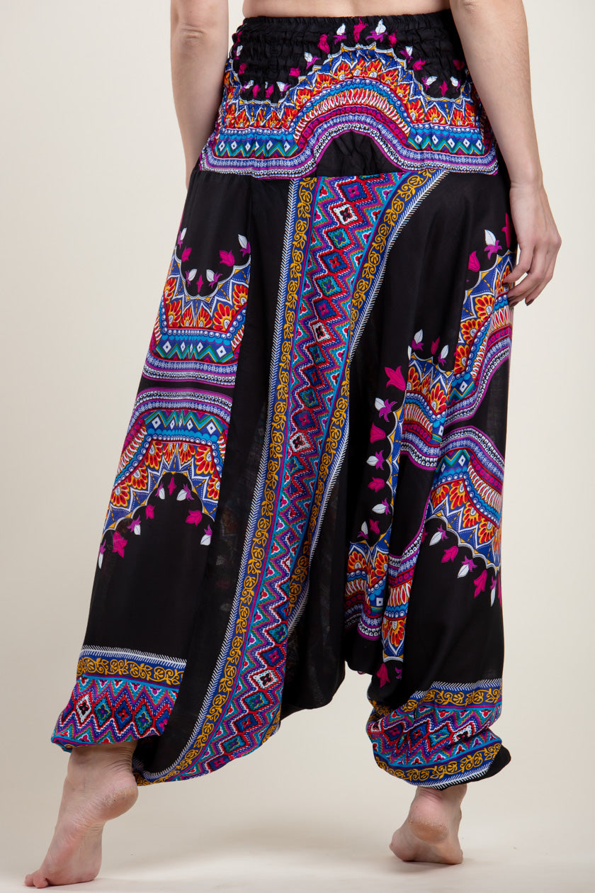 Dashiki Black Artisan Jumpsuit Haaremihousut - Berry Piper