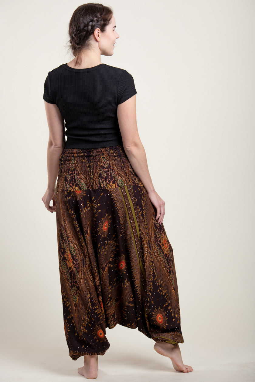 Peacock Eye Artisan Jumpsuit Haaremihousut - Berry Piper