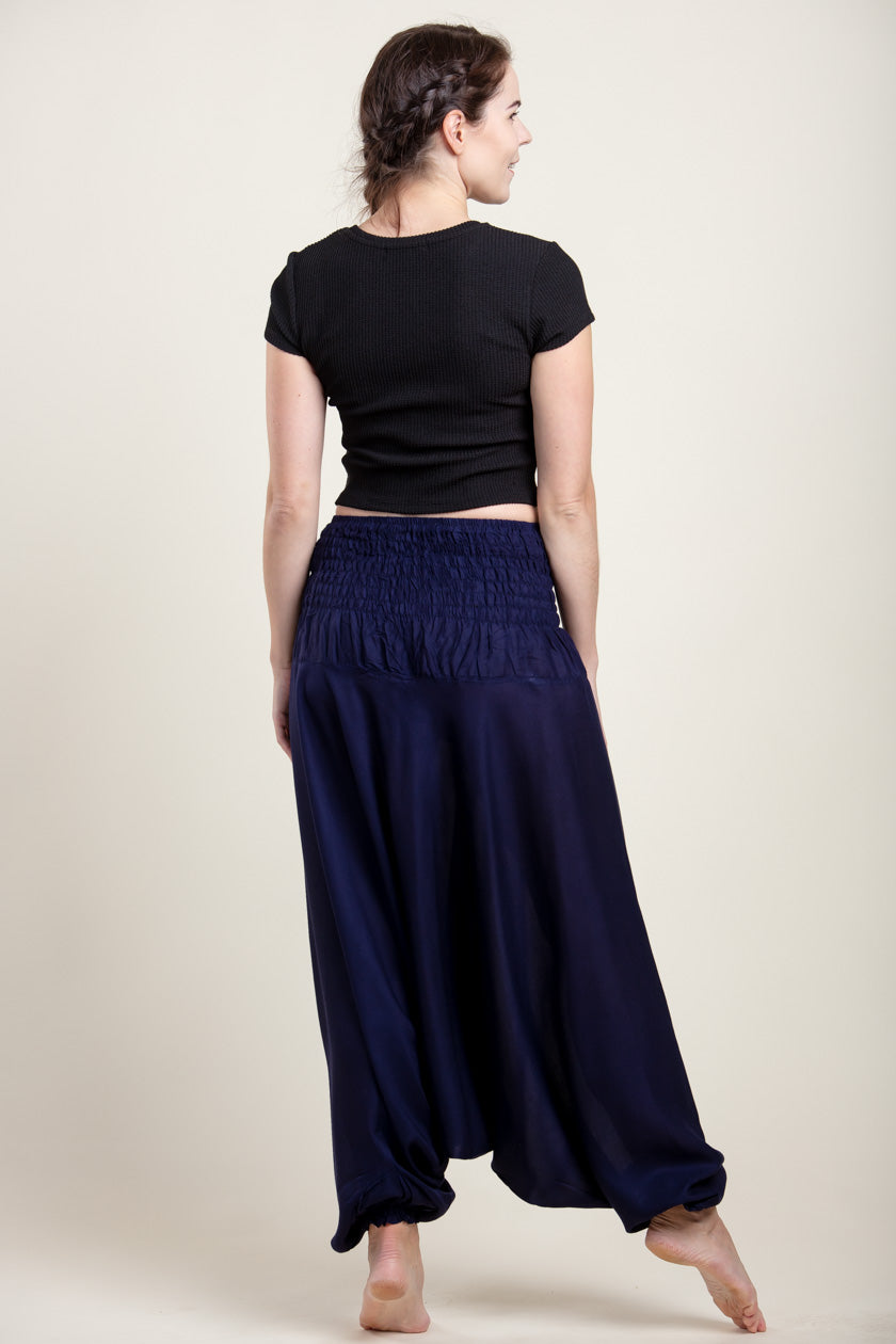 Boho Navy Artisan Jumpsuit Haaremihousut - Berry Piper