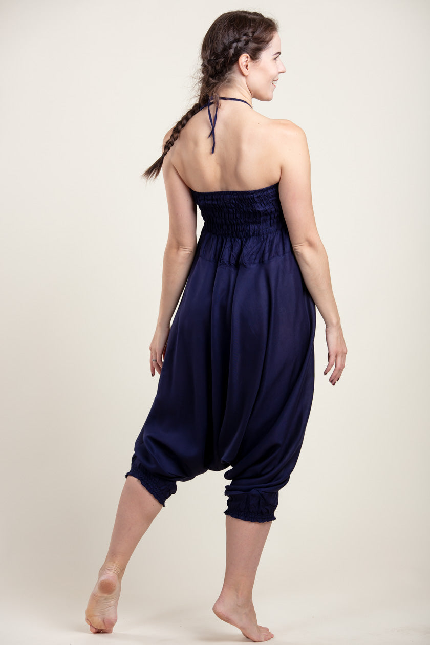 Boho Navy Artisan Jumpsuit Haaremihousut - Berry Piper