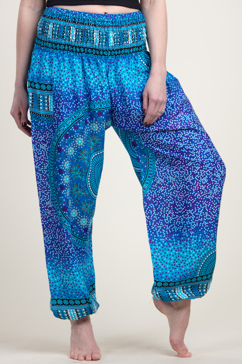 Chakra Blue Artisan Haaremihousut - Berry Piper