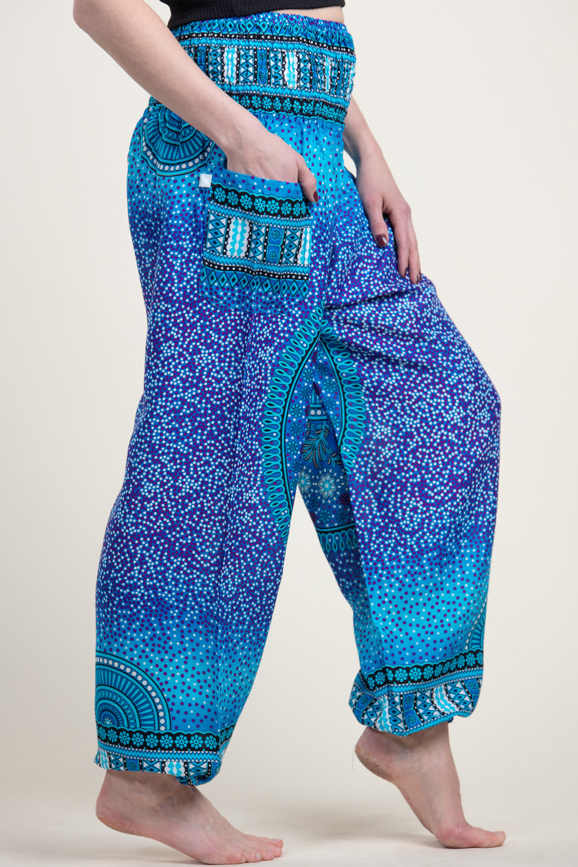Chakra Blue Artisan Haaremihousut - Berry Piper