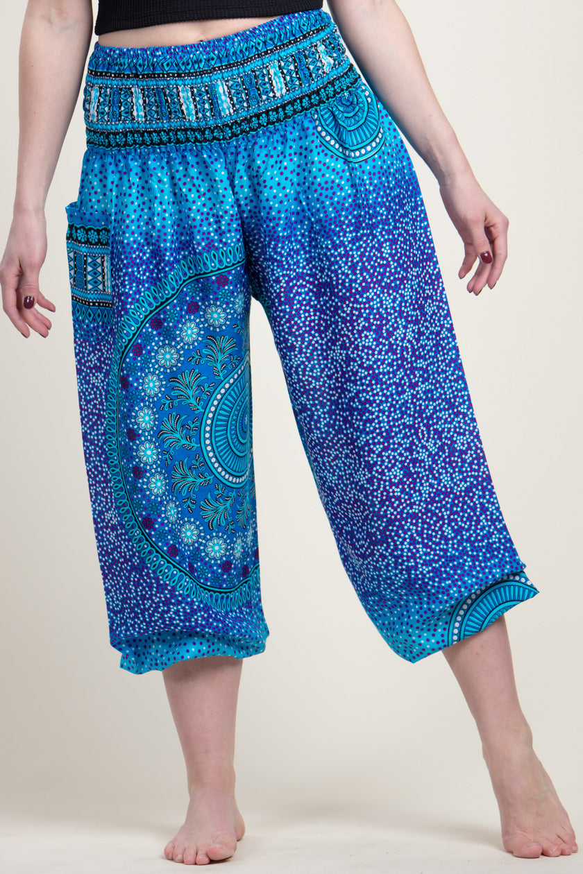 Chakra Blue Artisan Haaremihousut - Berry Piper