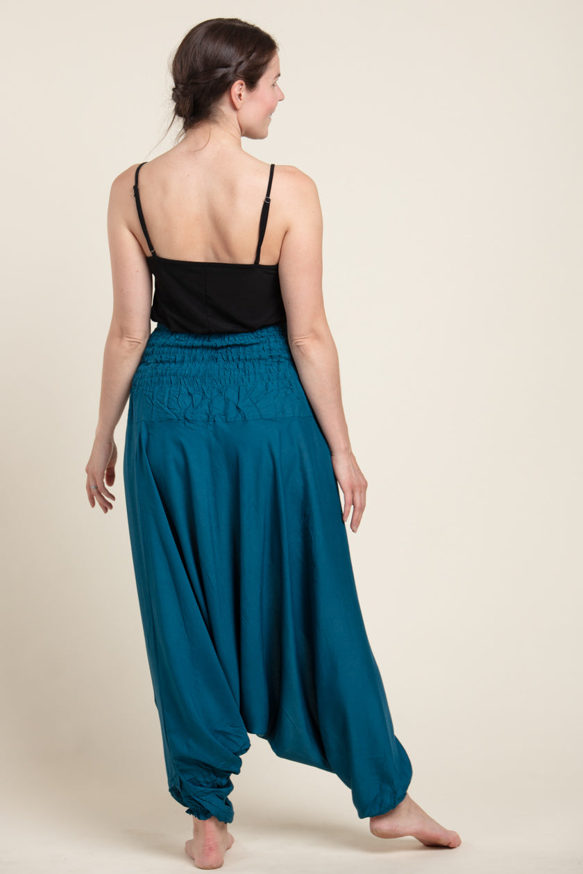 Boho Aqua Artisan Jumpsuit Haaremihousut - Berry Piper