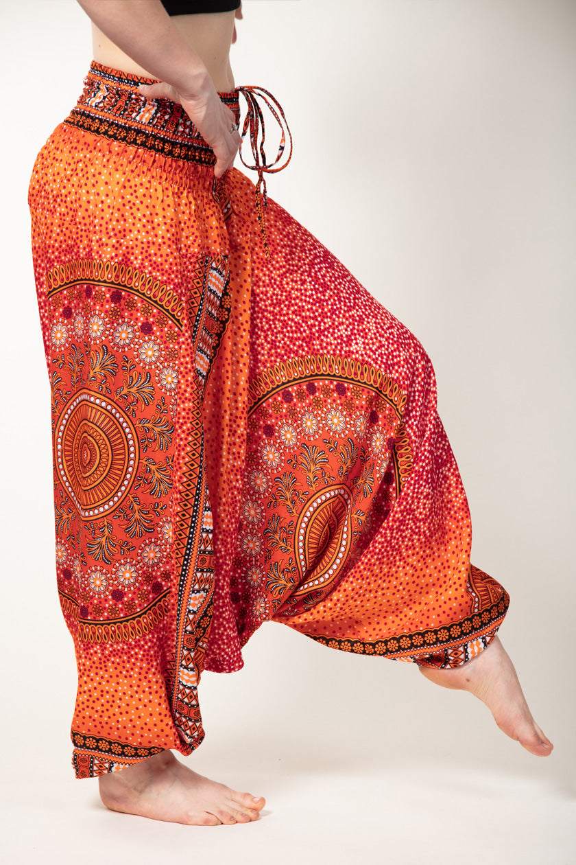 Chakra Orange Artisan Jumpsuit Haaremihousut - Berry Piper