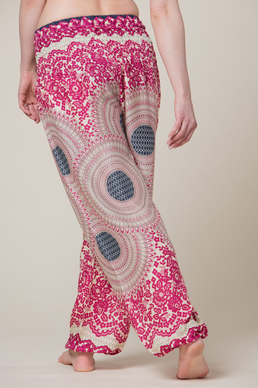 Mandala Pink Artisan Haaremihousut - Berry Piper