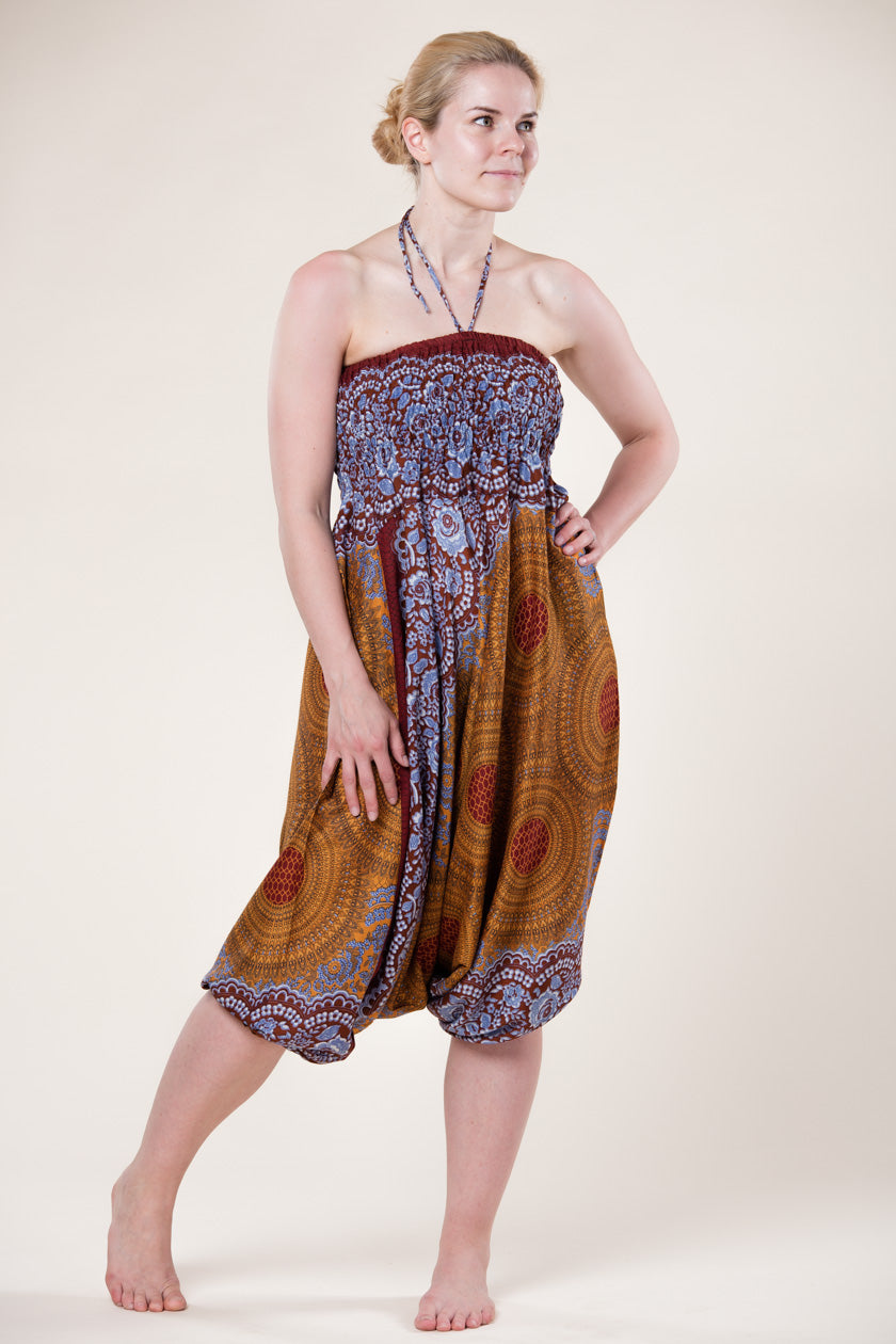 Mandala Bronze Artisan Jumpsuit Haaremihousut - Berry Piper