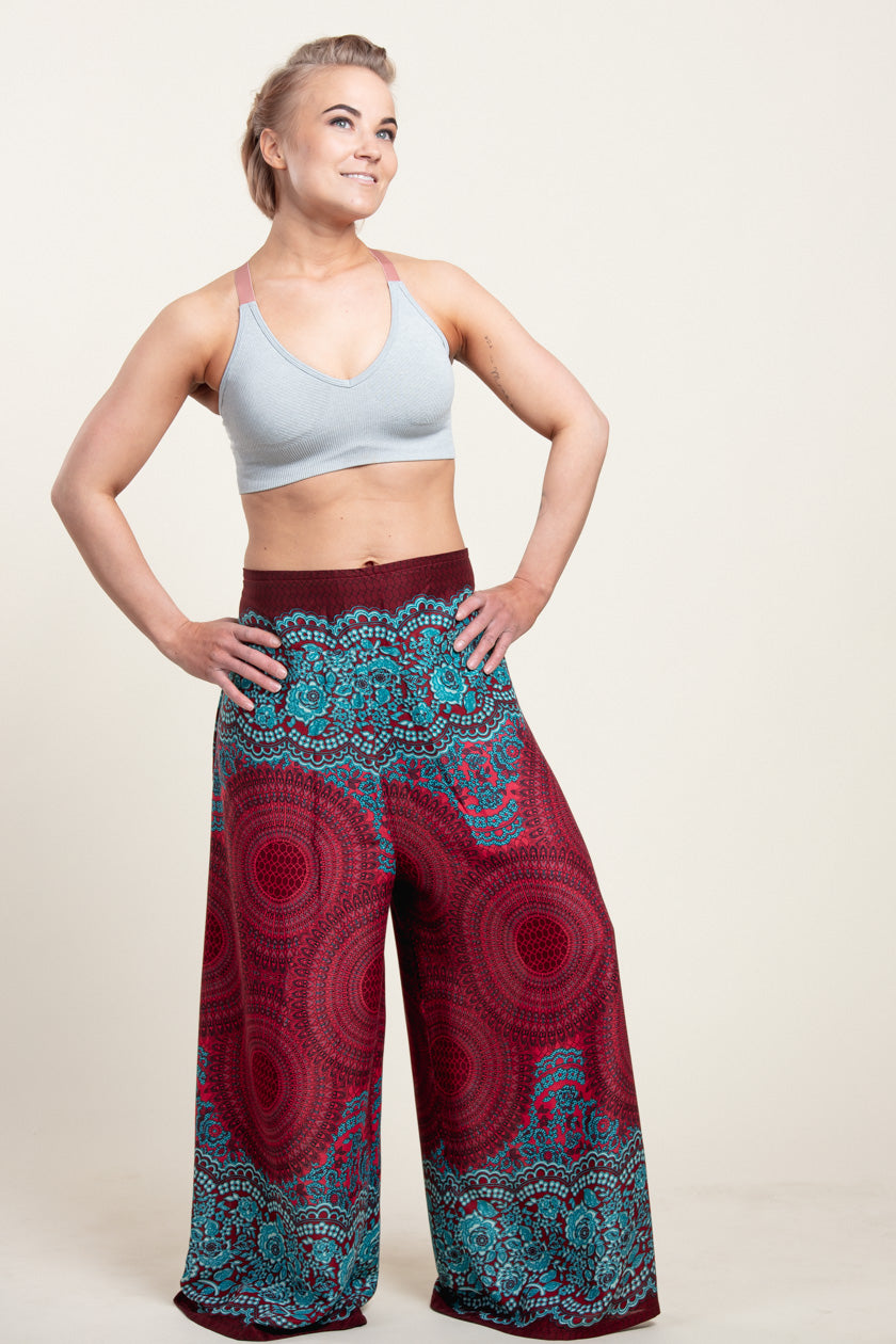 Mandala Red Artisan Palatsihousut - Berry Piper