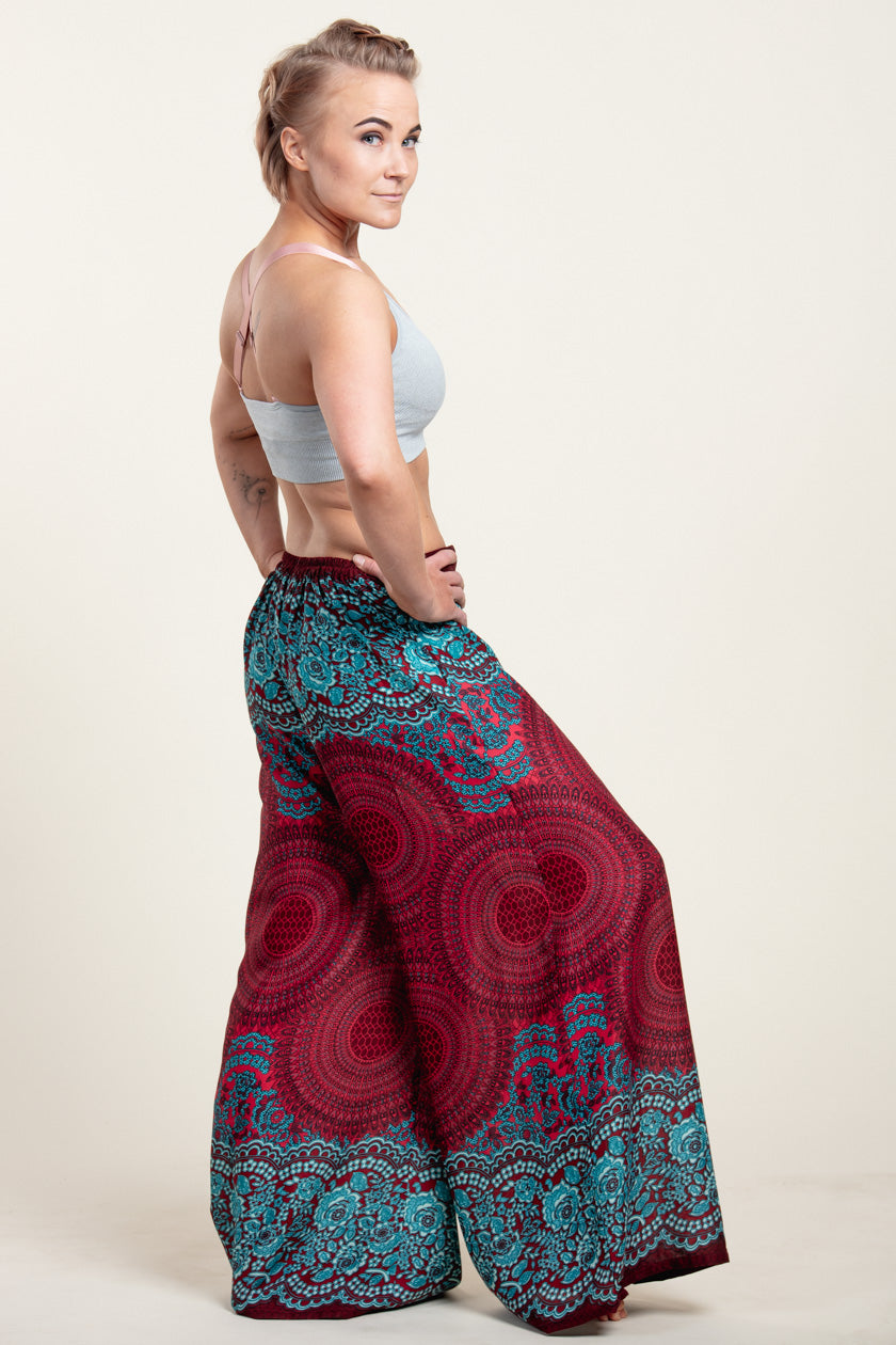 Mandala Red Artisan Palatsihousut - Berry Piper