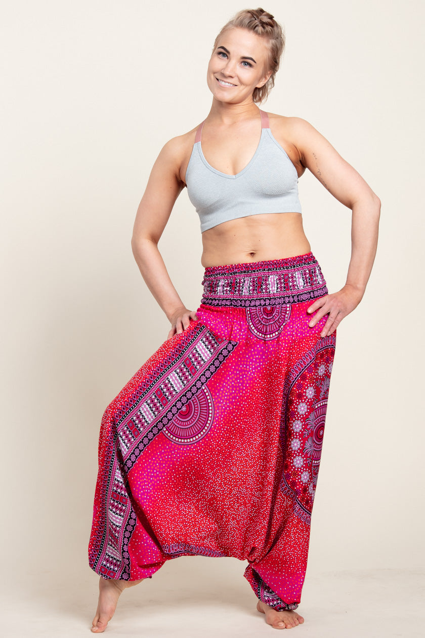 Chakra Pink Artisan Jumpsuit Haaremihousut - Berry Piper