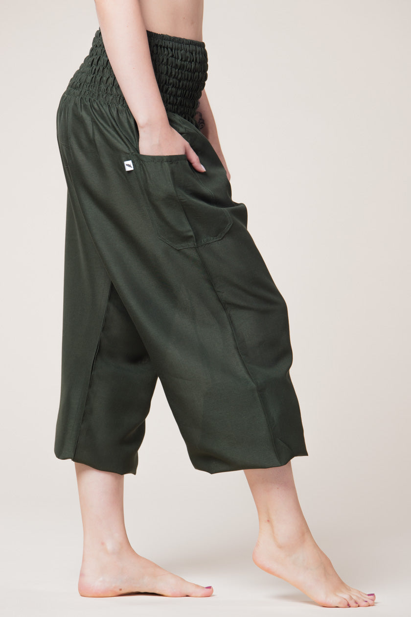 Boho Green Artisan Haaremihousut - Berry Piper