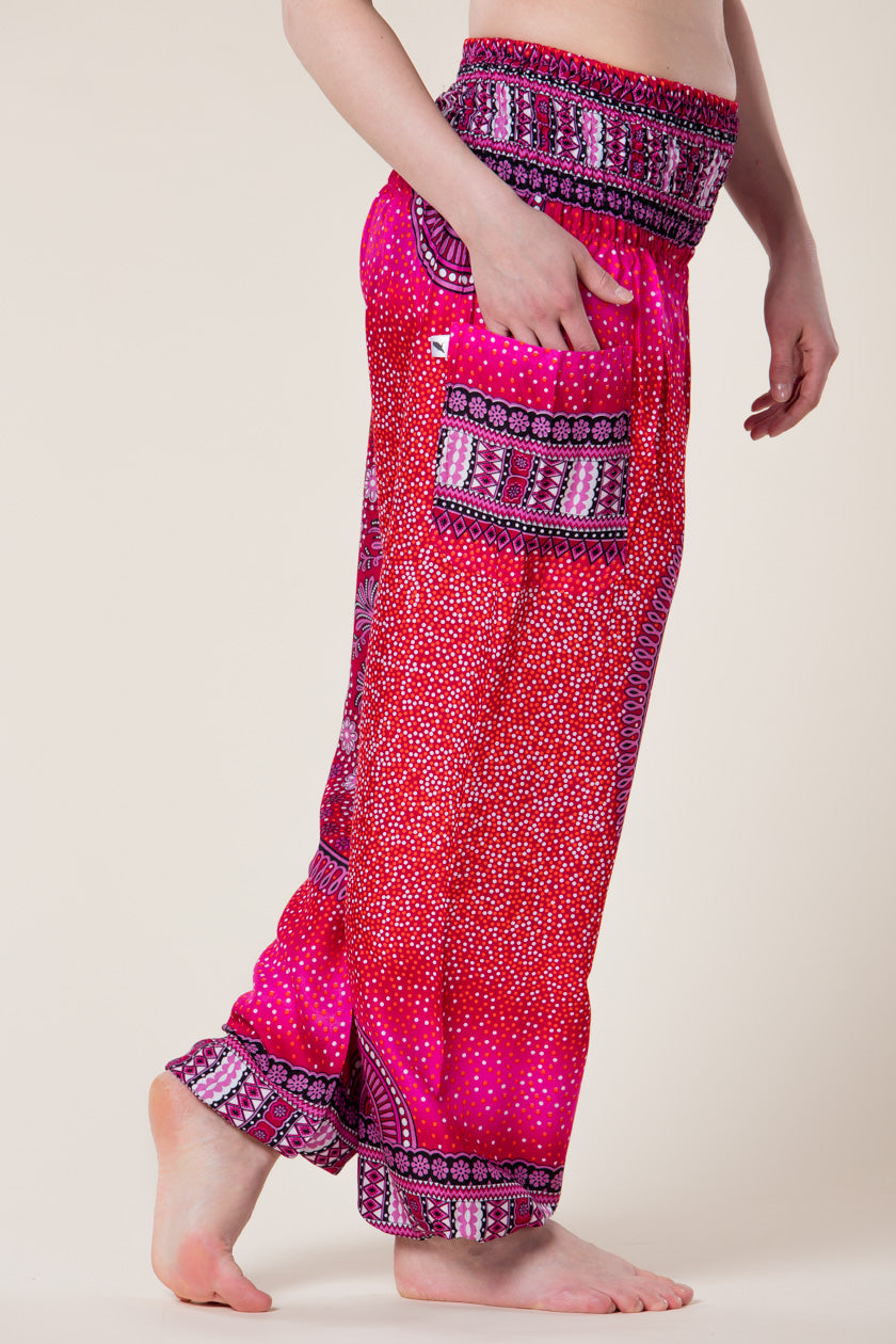 Chakra Pink Artisan Haaremihousut - Berry Piper