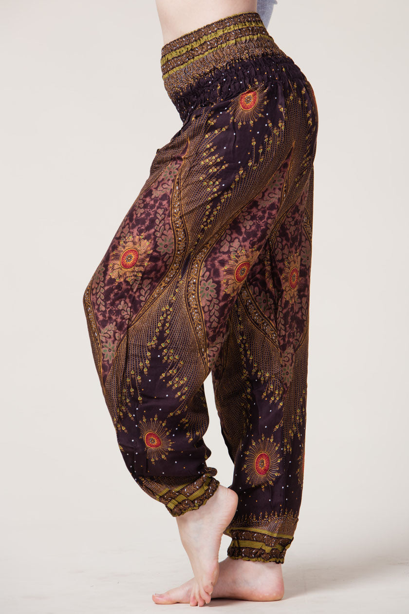 Peacock Eye Artisan Haaremihousut - Berry Piper