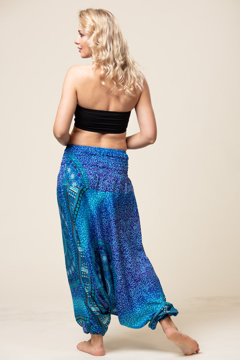Chakra Blue Artisan Jumpsuit Haaremihousut - Berry Piper