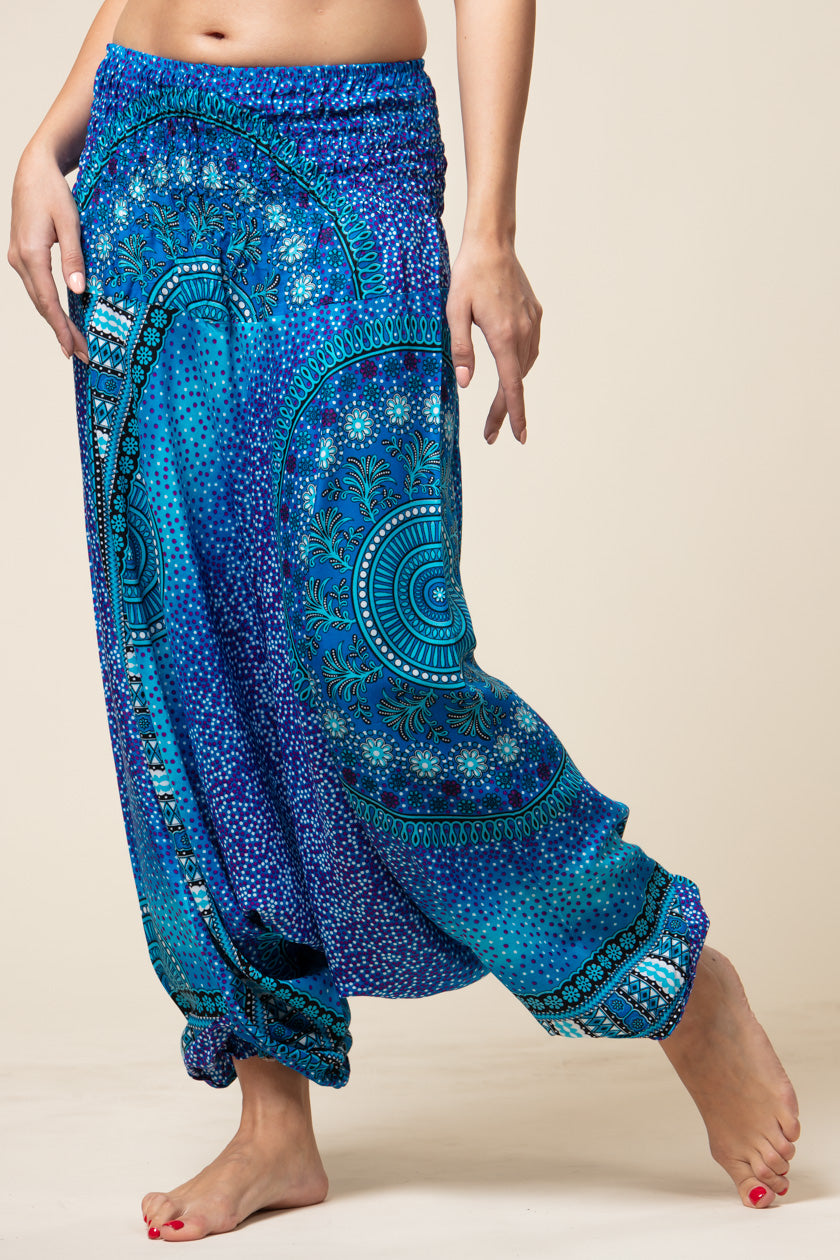 Chakra Blue Artisan Jumpsuit Haaremihousut - Berry Piper