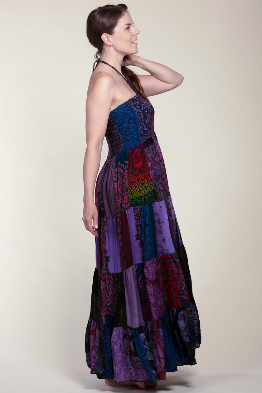 Surplus Bohemian Lavender Artisan Bandeau Maksimekko - Berry Piper