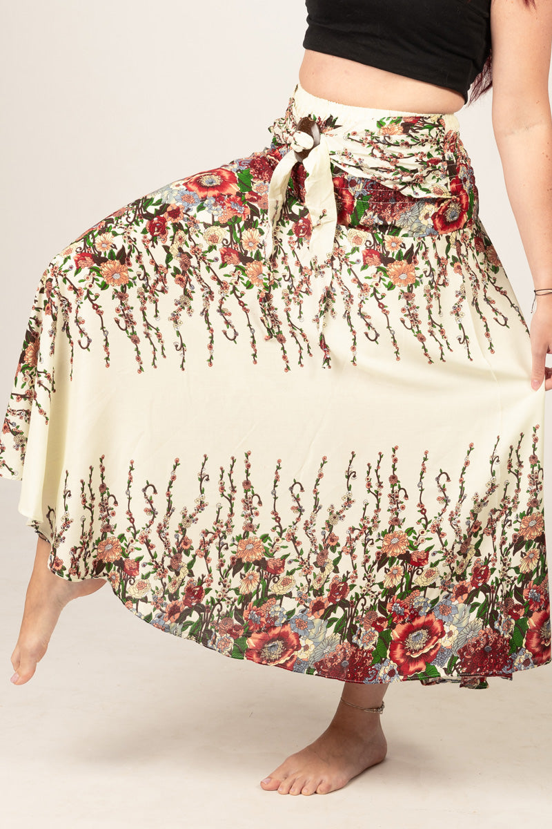 Floral Cream Meadow Curved Hame