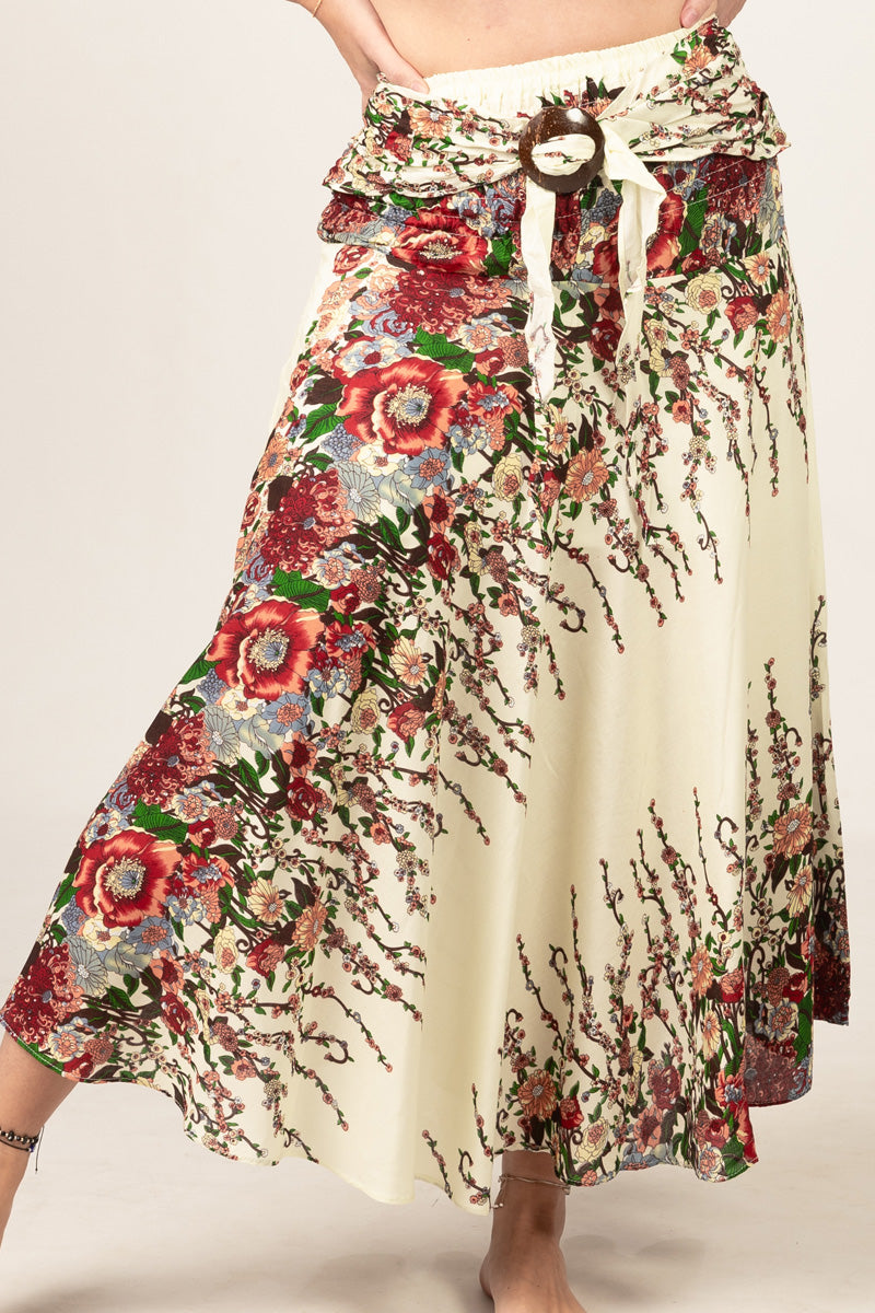 Floral Cream Meadow Curved Hame