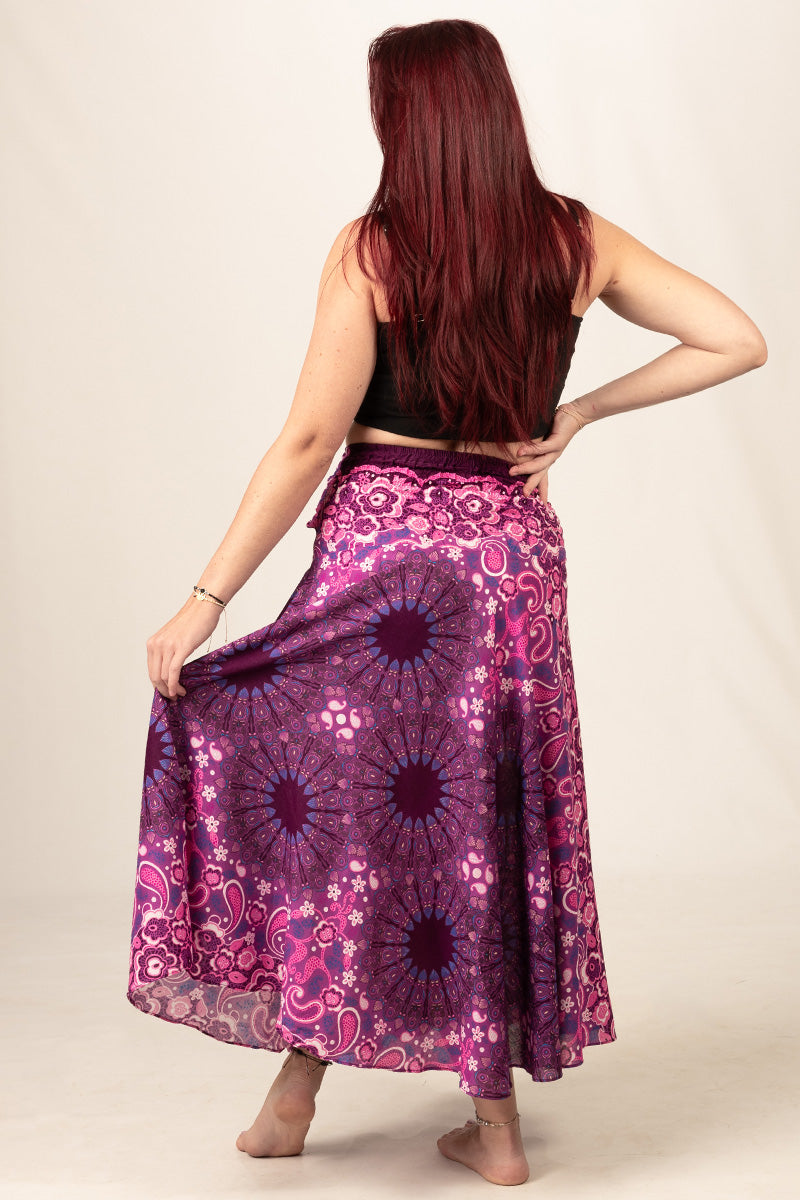 Mandala Paisley Purple Meadow Curved Hame