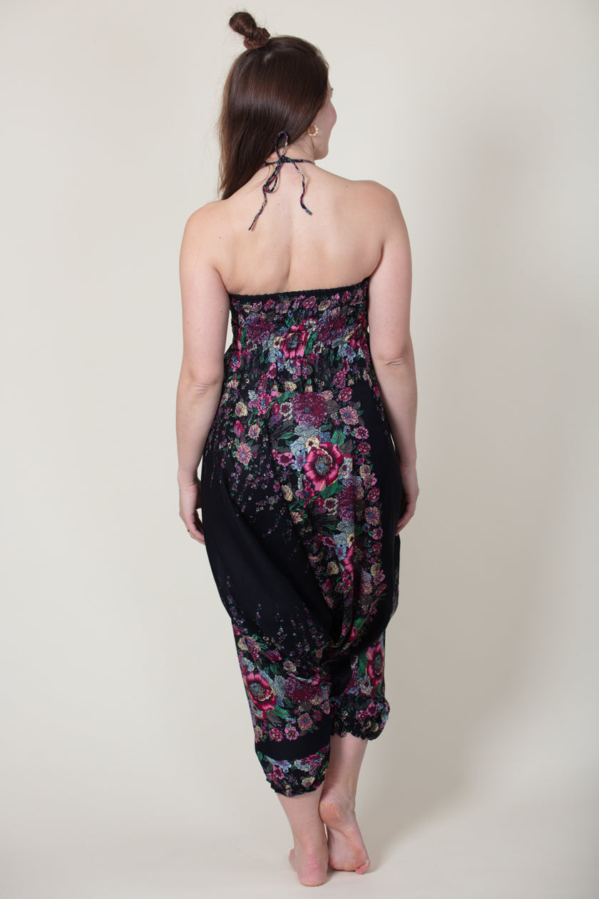 Floral Navy Artisan Jumpsuit Haaremihousut - Berry Piper