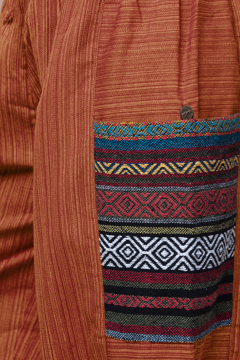 Hill Tribe Unisex Copper Artisan Haaremihousut - Berry Piper