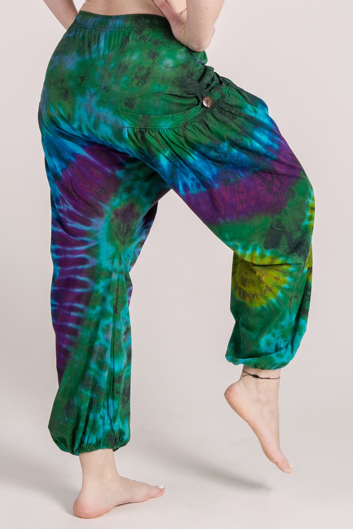 Jungle Burst Teal Glow Artisan Haaremihousut - Berry Piper