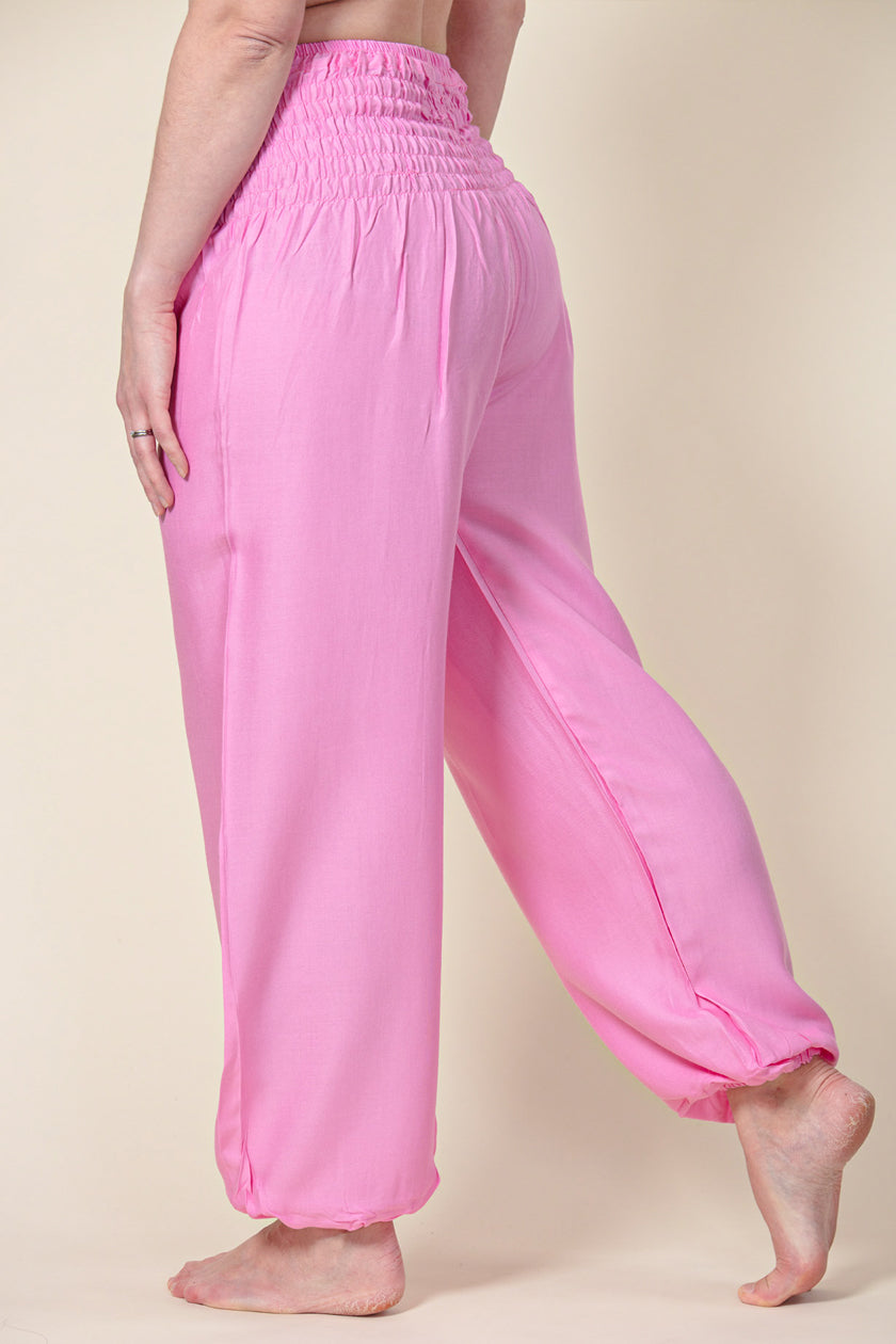 Boho Pink Artisan Haaremihousut - Berry Piper