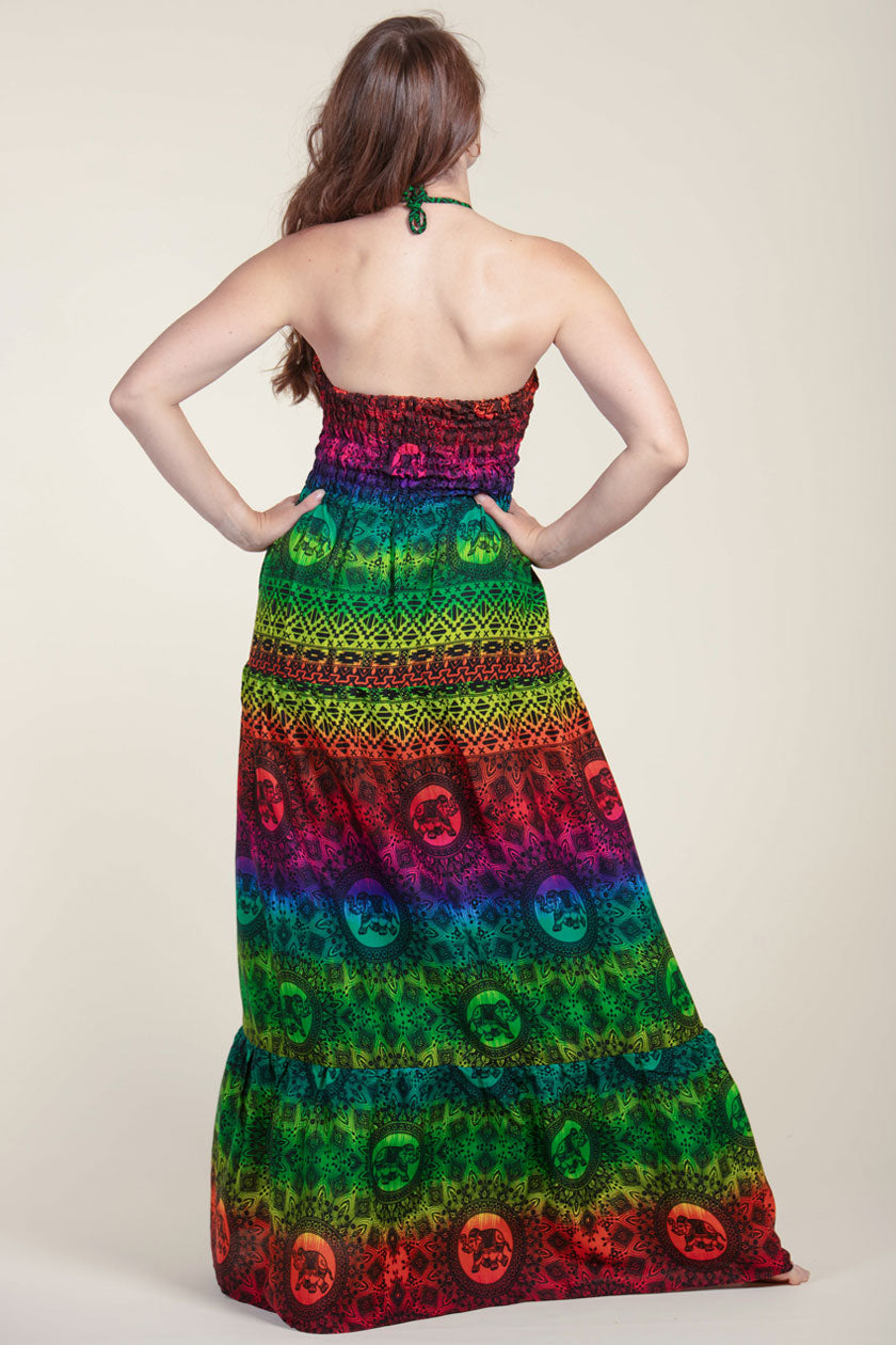 Rainbow Elephant Artisan Bandeau Maksimekko - Berry Piper