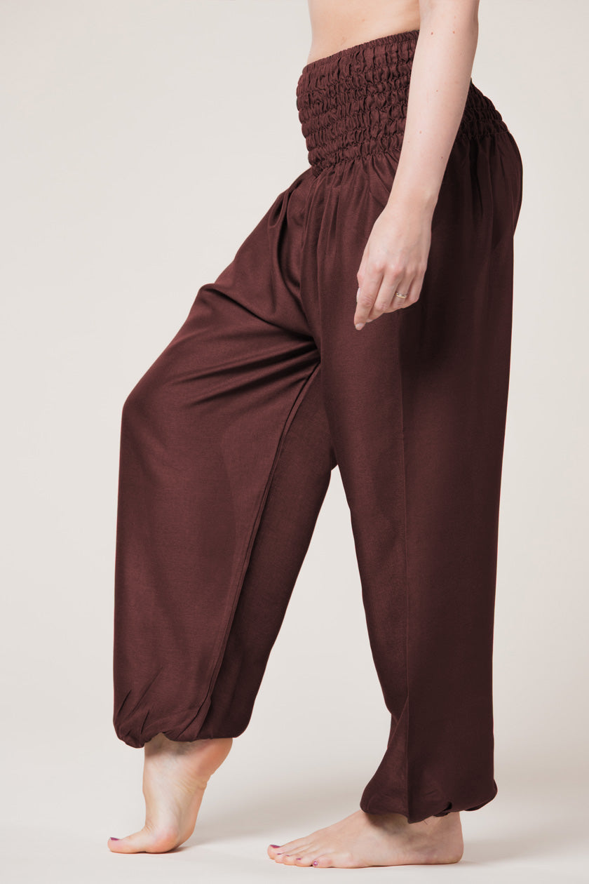 Boho Royal Brown Artisan Haaremihousut - Berry Piper