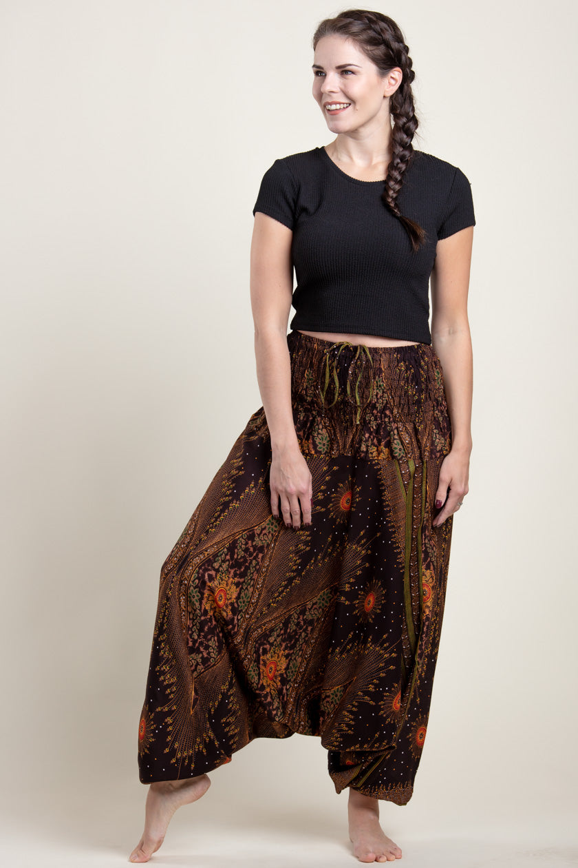 Peacock Eye Artisan Jumpsuit Haaremihousut - Berry Piper