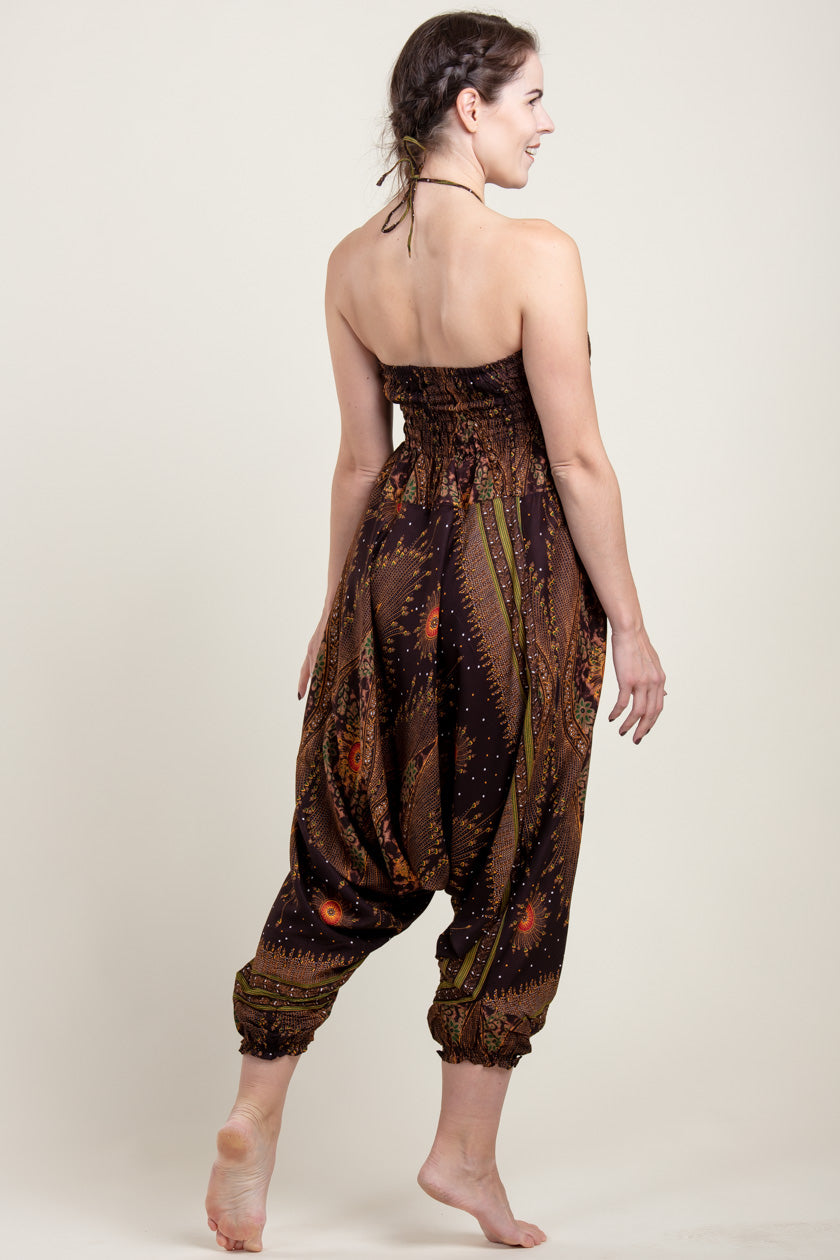 Peacock Eye Artisan Jumpsuit Haaremihousut - Berry Piper