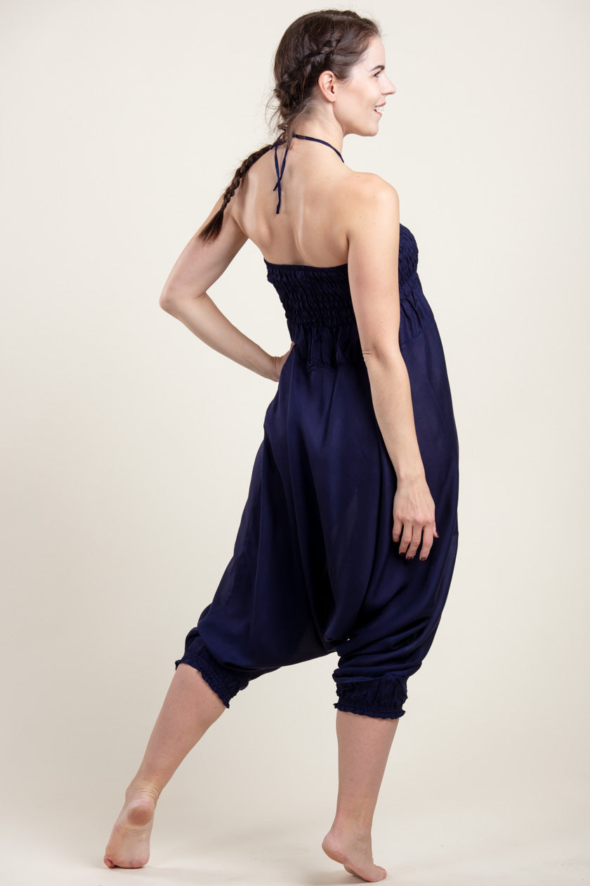 Boho Navy Artisan Jumpsuit Haaremihousut - Berry Piper