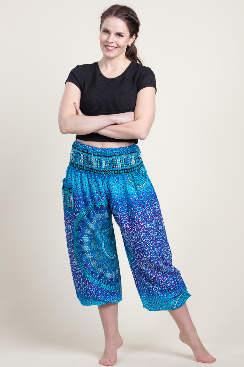 Chakra Blue Artisan Haaremihousut - Berry Piper