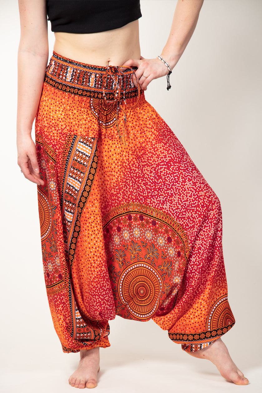 Chakra Orange Artisan Jumpsuit Haaremihousut - Berry Piper