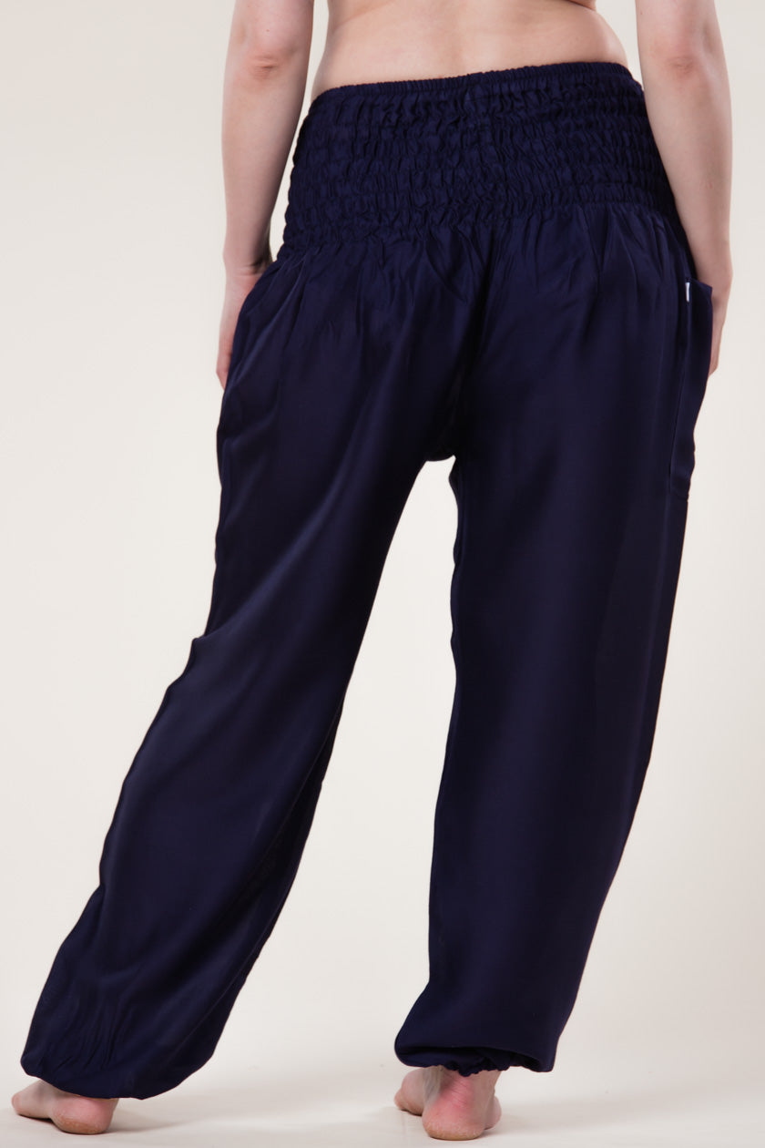 Boho Navy Artisan Haaremihousut - Berry Piper