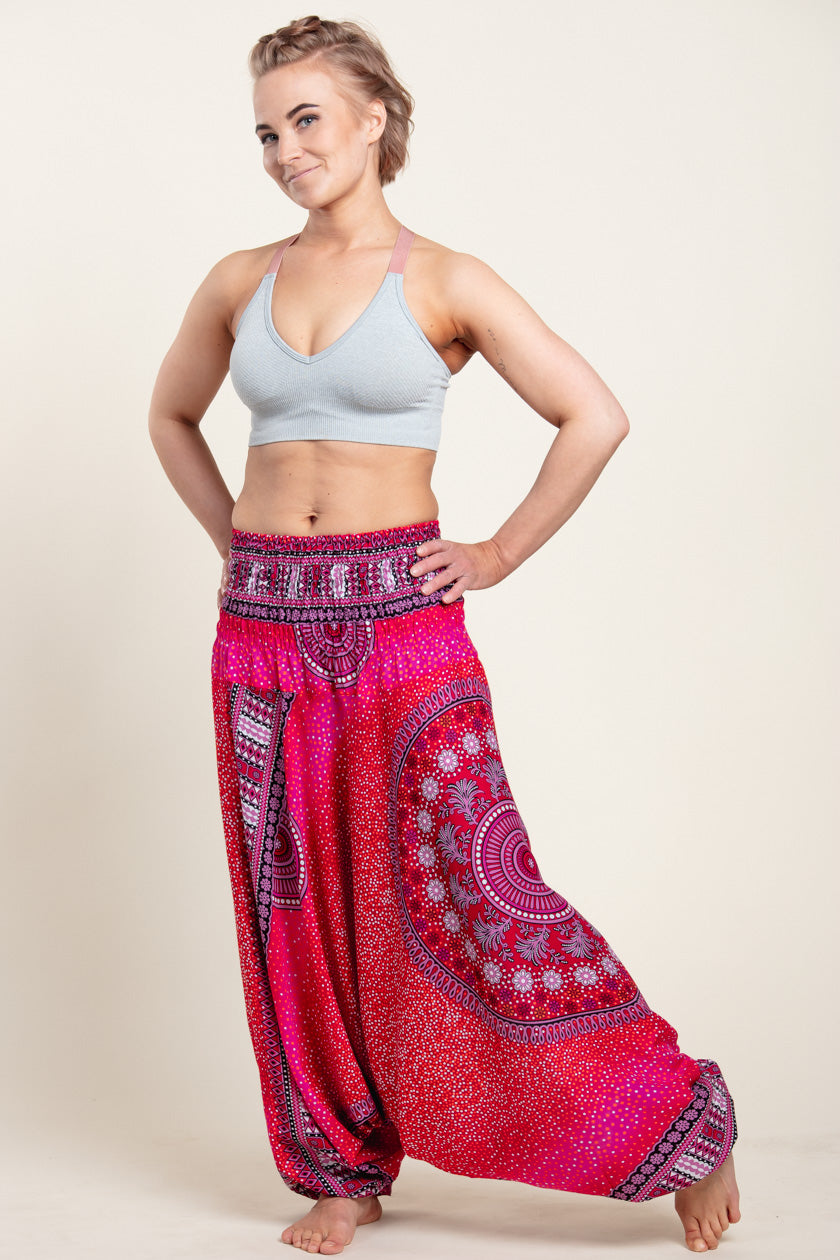 Chakra Pink Artisan Jumpsuit Haaremihousut - Berry Piper