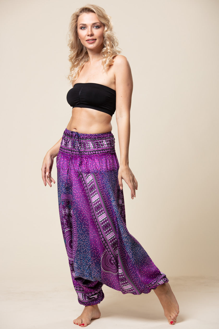 Chakra Purple Artisan Jumpsuit Haaremihousut - Berry Piper