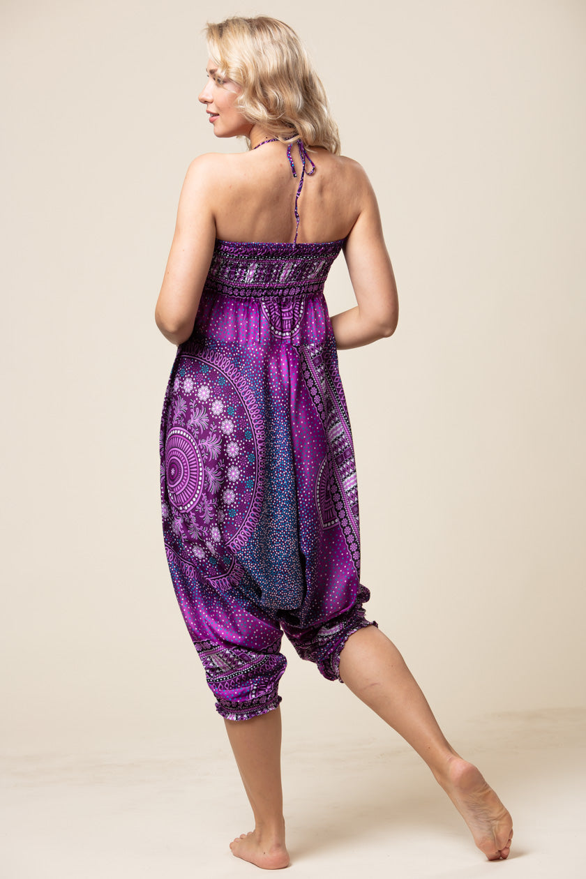 Chakra Purple Artisan Jumpsuit Haaremihousut - Berry Piper