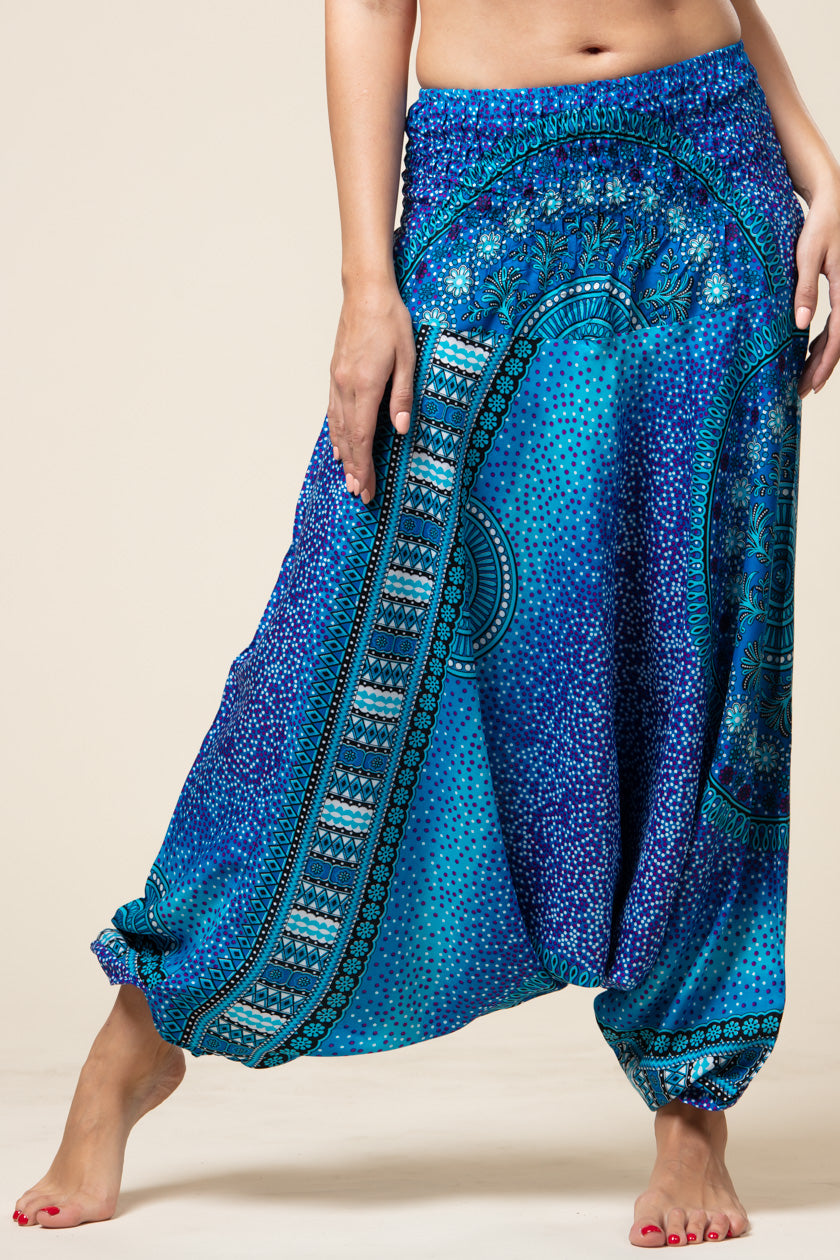 Chakra Blue Artisan Jumpsuit Haaremihousut - Berry Piper